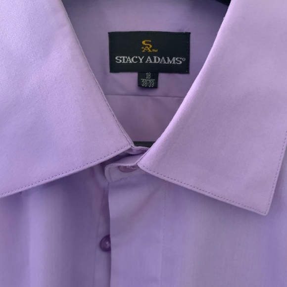 Stacy Adams purple dress shirt - Picture 2 of 5